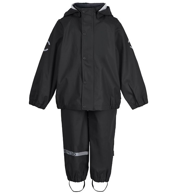 Mikk-Line Regntøj - Recycled - PU - Black