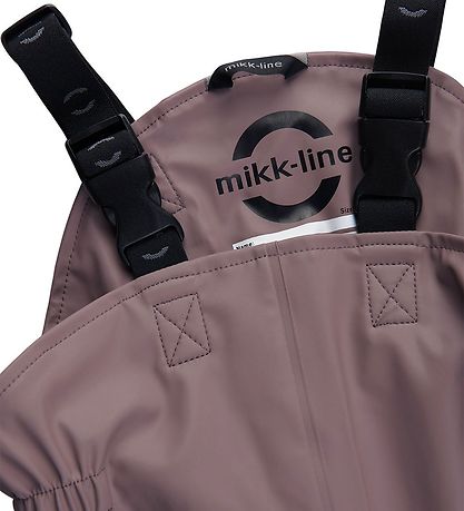 Mikk-Line Regntøj m. Seler - PU - Recycled - Twilight Mauve