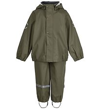 Mikk-Line Regntøj m. Seler - PU - Recycled - Dusty Olive Mikk-Line Regntøj m. Seler - PU - Recycled - Dusty Olive