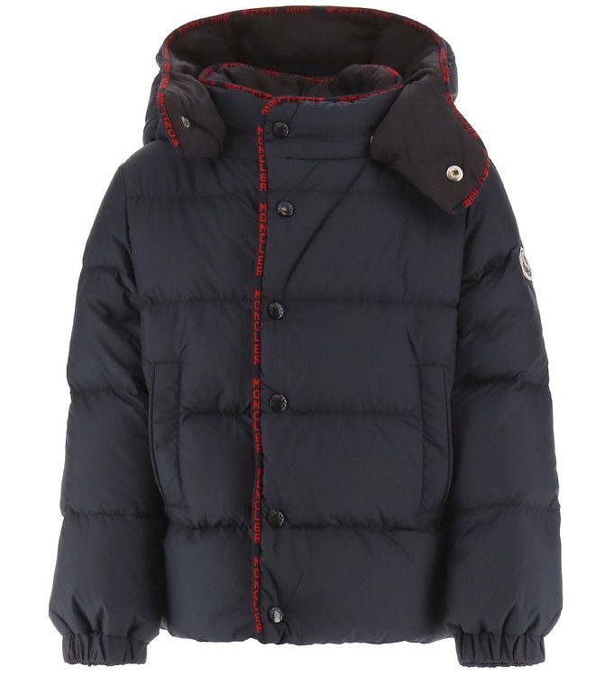 Moncler Dunjakke Batarn Navy M Rød