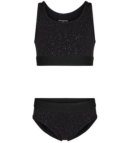 Petit By Sofie Schnoor Undertøj - 2-pak - Top/Hipsters - Sort