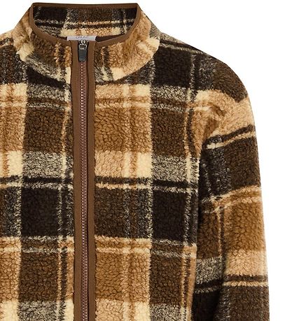 Grunt Fleecejakke - Etzel Pile Check - Brun Grunt Fleecejakke - Etzel Pile Check - Brun