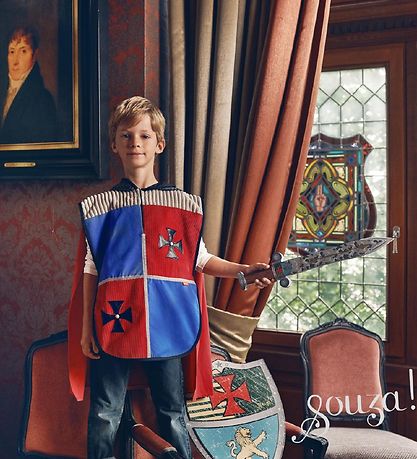 Souza Udklædning - Ridder - Ivain Knight - Rød/Blå Souza Udklædning - Ridder - Ivain Knight - Rød/Blå