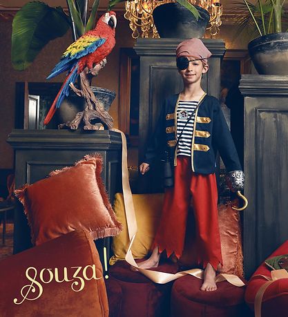 Souza Udklædning - Pirat - Robert - Sort/Rød Souza Udklædning - Pirat - Robert - Sort/Rød