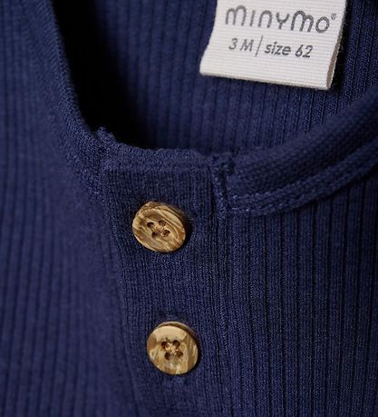 Minymo Body l/æ - Rib - Dark Navy Minymo Body l/æ - Rib - Dark Navy