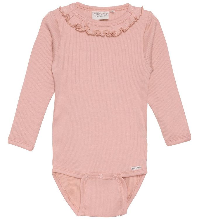 Minymo Body L/Æ Rib - Misty Rose