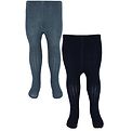 Minymo Strømpebukser - Uld - 2-Pak - Dark Navy Minymo Strømpebukser - Uld - 2-Pak - Dark Navy