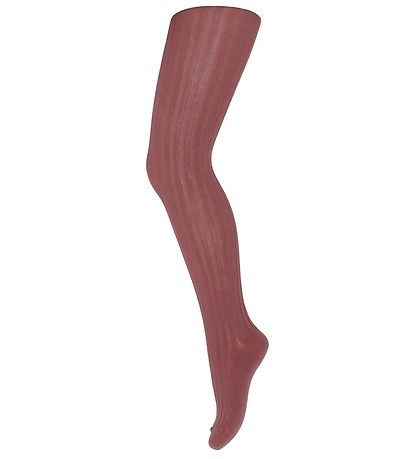 MP Strømpebukser - Uld - Rib - Hot Chocolate