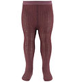 MP Strømpebukser - Uld - Rib - Grape Skin MP Strømpebukser - Uld - Rib - Grape Skin