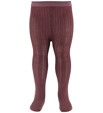 MP Strømpebukser - Uld - Rib - Grape Skin MP Strømpebukser - Uld - Rib - Grape Skin