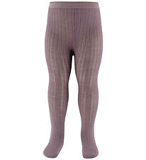MP Strømpebukser - Uld - Rib - Dark Purple Dove MP Strømpebukser - Uld - Rib - Dark Purple Dove