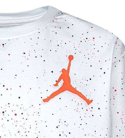Jordan T-Shirt - Color Mix Speckle Aop - Hvid m. Prikker