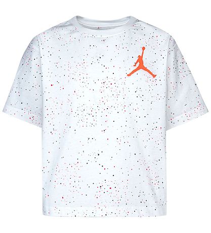 Jordan T-Shirt - Color Mix Speckle Aop - Hvid m. Prikker Jordan T-Shirt - Color Mix Speckle Aop - Hvid m. Prikker