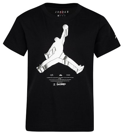 Jordan T-Shirt - Jumpman X Nike Action - Sort m. Hvid Jordan T-Shirt - Jumpman X Nike Action - Sort m. Hvid
