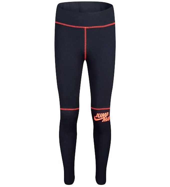 Jordan Leggings - Big Jumpman X Nike - Sort m. Rosa/Neon