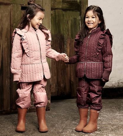 En Fant Thermokleidung - Alt Rose m. Rüschen En Fant Thermokleidung - Alt Rose m. Rüschen