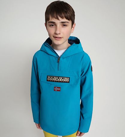Napapijri Sommerjakke - Rainforest Anorak - Mykonos Blue Napapijri Sommerjakke - Rainforest Anorak - Mykonos Blue