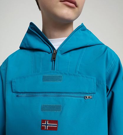 Napapijri Sommerjakke - Rainforest Anorak - Mykonos Blue Napapijri Sommerjakke - Rainforest Anorak - Mykonos Blue