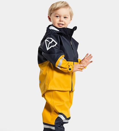 Didriksons Regntøj m. Seler - Waterman - Oat Yellow/Navy