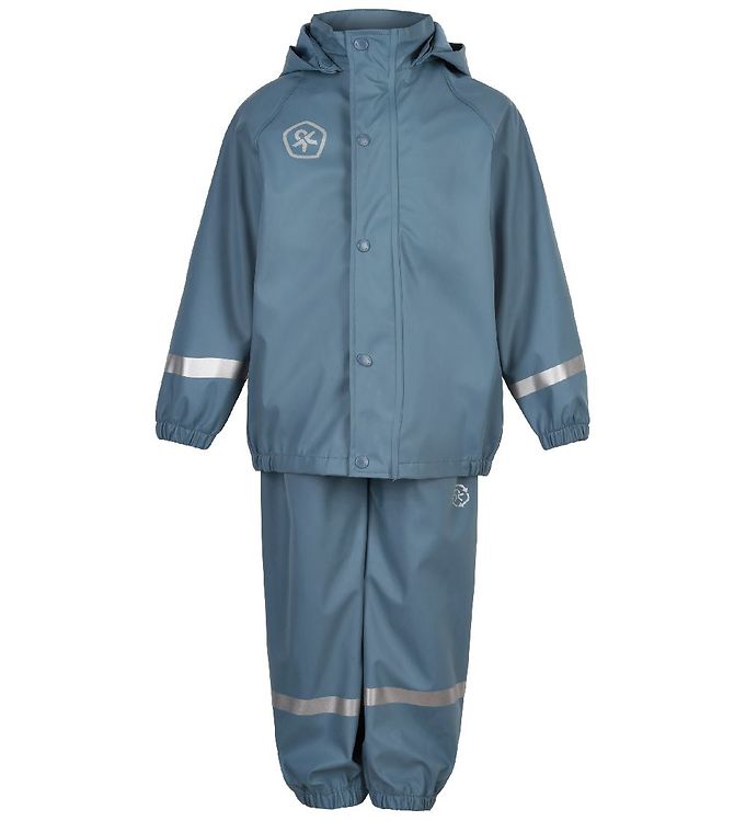 Color Kids Regntøj m. Seler - PU - Captain's Blue
