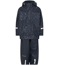 CeLaVi Regntøj m. Seler - PU - Dark Navy