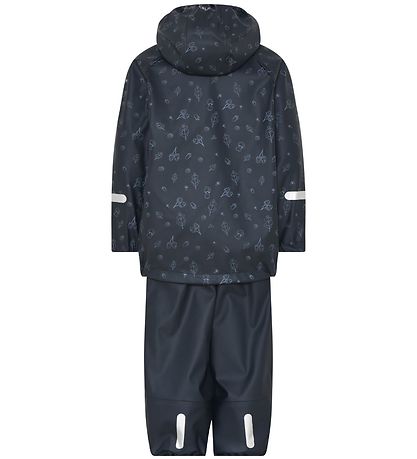 CeLaVi Regntøj m. Seler - PU - Dark Navy