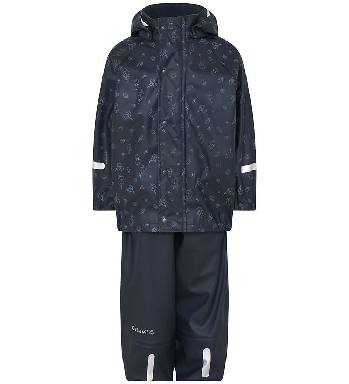CeLaVi Regntøj m. Seler - PU - Dark Navy