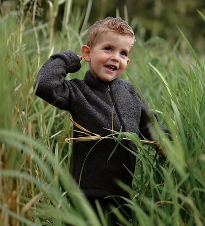 Mikk-Line Cardigan - Uld - Anthracite Melange