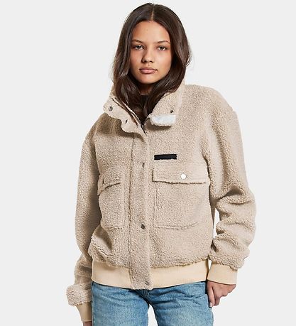 Didriksons Fleece Jacket - Edla - Clay Beige