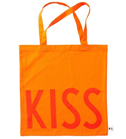 Design Letters Shopper - Kiss - Orange Design Letters Shopper - Kiss - Orange
