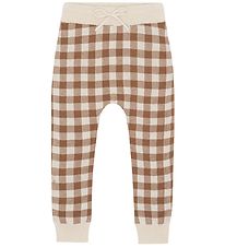 Monsieur Mini Leggings - Gingham - Offwhite/Toffee Monsieur Mini Leggings - Gingham - Offwhite/Toffee