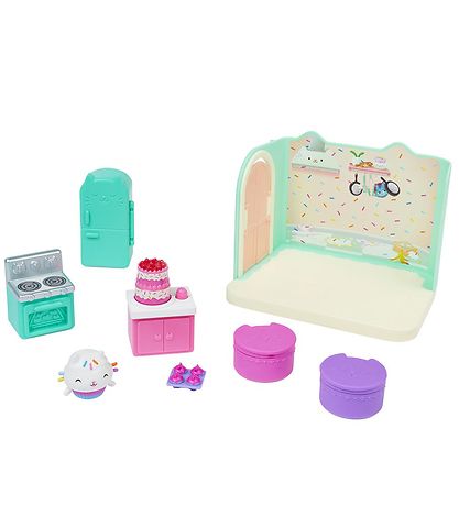 Gabby's Dollhouse Sæt - 8 Dele - Cakey's Kitchen