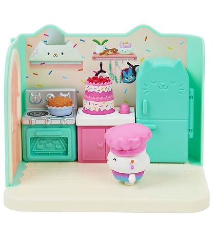 Gabby's Dollhouse Sæt - 8 Dele - Cakey's Kitchen