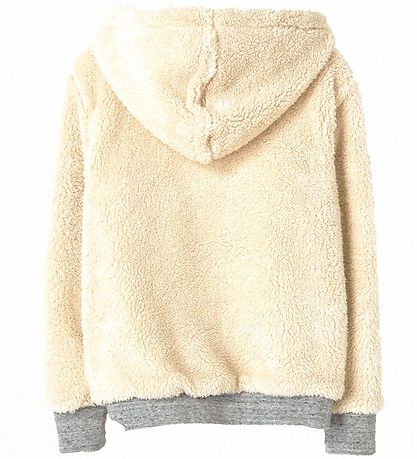 Finger In The Nose Cardigan - Vendbar - Hooper - Gråmeleret/Hvid