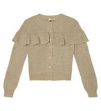 Stella McCartney Kids Cardigan - Strik - Beige/Guld Stella McCartney Kids Cardigan - Strik - Beige/Guld