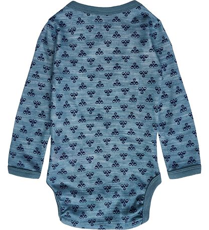 Hummel Bodysuit l/s - Wool - hmlBambo - Stormy Weather