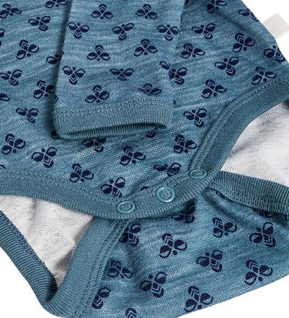Hummel Bodysuit l/s - Wool - hmlBambo - Stormy Weather