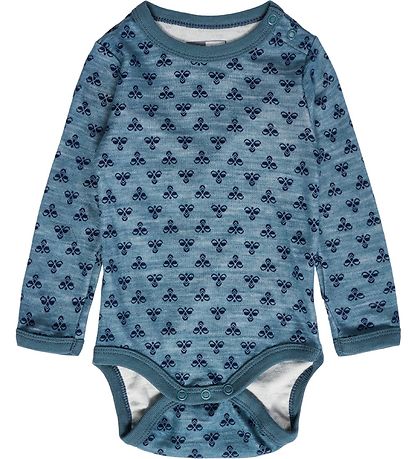 Hummel Bodysuit l/s - Wool - hmlBambo - Stormy Weather