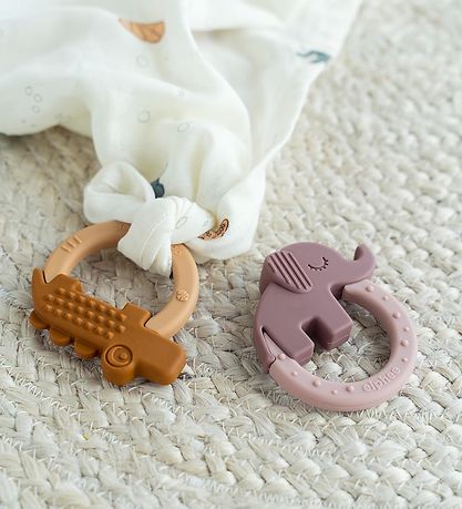 Done By Deer Bitring - 2-pack - Deer Friends - Lila/Mustard