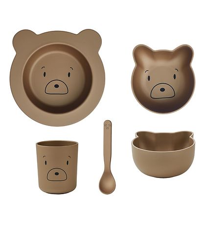 Liewood Spisesæt - Joana - Mr Bear Oat Liewood Spisesæt - Joana - Mr Bear Oat