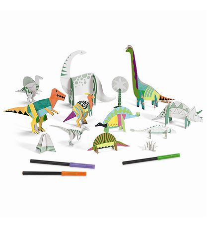 Djeco Kreatives Spielset - 13 Teile - Dinosaurier