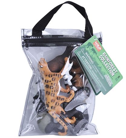 Wild Republic Bag w. Animal - 5 pcs - Rainforest