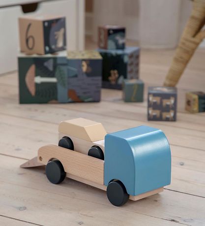 Sebra Autotransporter m. Bil - Træ