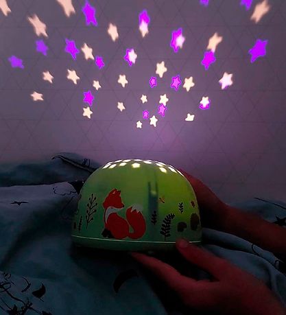 A Little Lovely Company Projektørlampe - 14x9 cm - Forest Fri