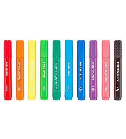 Ooly Jumbo Tusher - Big Bright Brush - 10 Stk - Multifarvet Ooly Jumbo Tusher - Big Bright Brush - 10 Stk - Multifarvet
