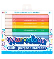 Ooly Tuscher - Vandbaseret - 12 Stk - Multifarvet Ooly Tuscher - Vandbaseret - 12 Stk - Multifarvet