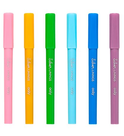 Ooly Tusher - Silver Linings - 6 Stk - Multifarvet Sølv