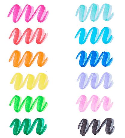 Tusher Ooly - Double Tone - 12 pièces - Multicolore