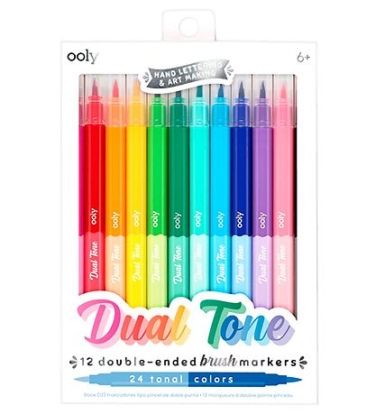 Tusher Ooly - Double Tone - 12 pièces - Multicolore