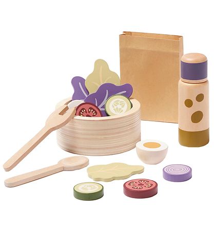 Kids Concept Play Food - Salad set - Wood